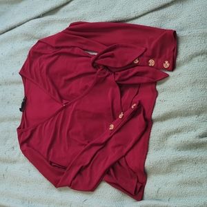 Wrapped Long Sleeve Blouse